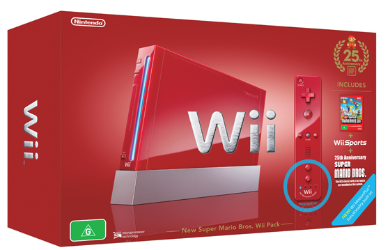 Red Mario 25th Anniversary Wii Bundle Announced For Australia Vooks 8519