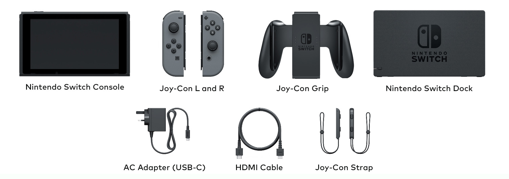 what all does a nintendo switch come with