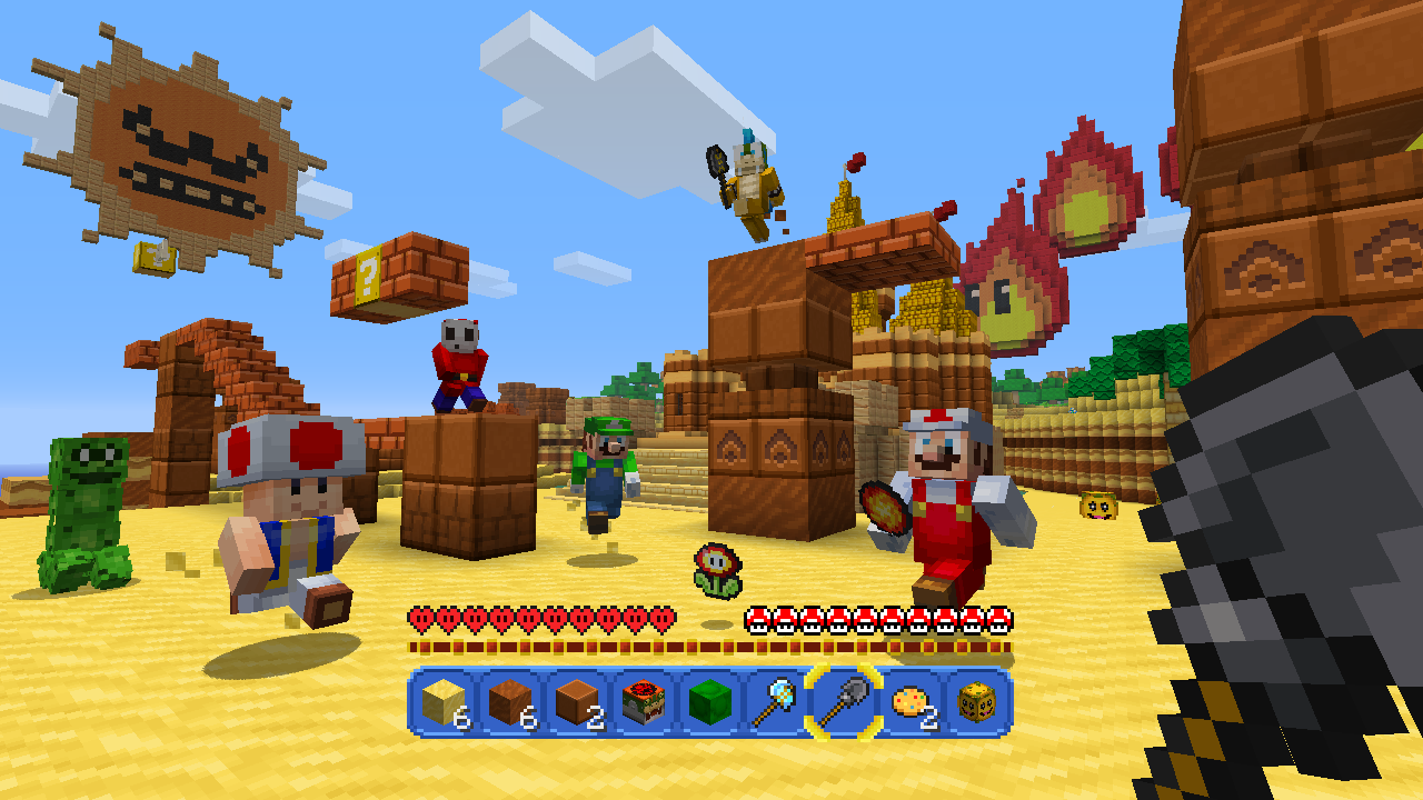 Super Mario Mash Up Coming To Minecraft For Wii U With Free Update Vooks