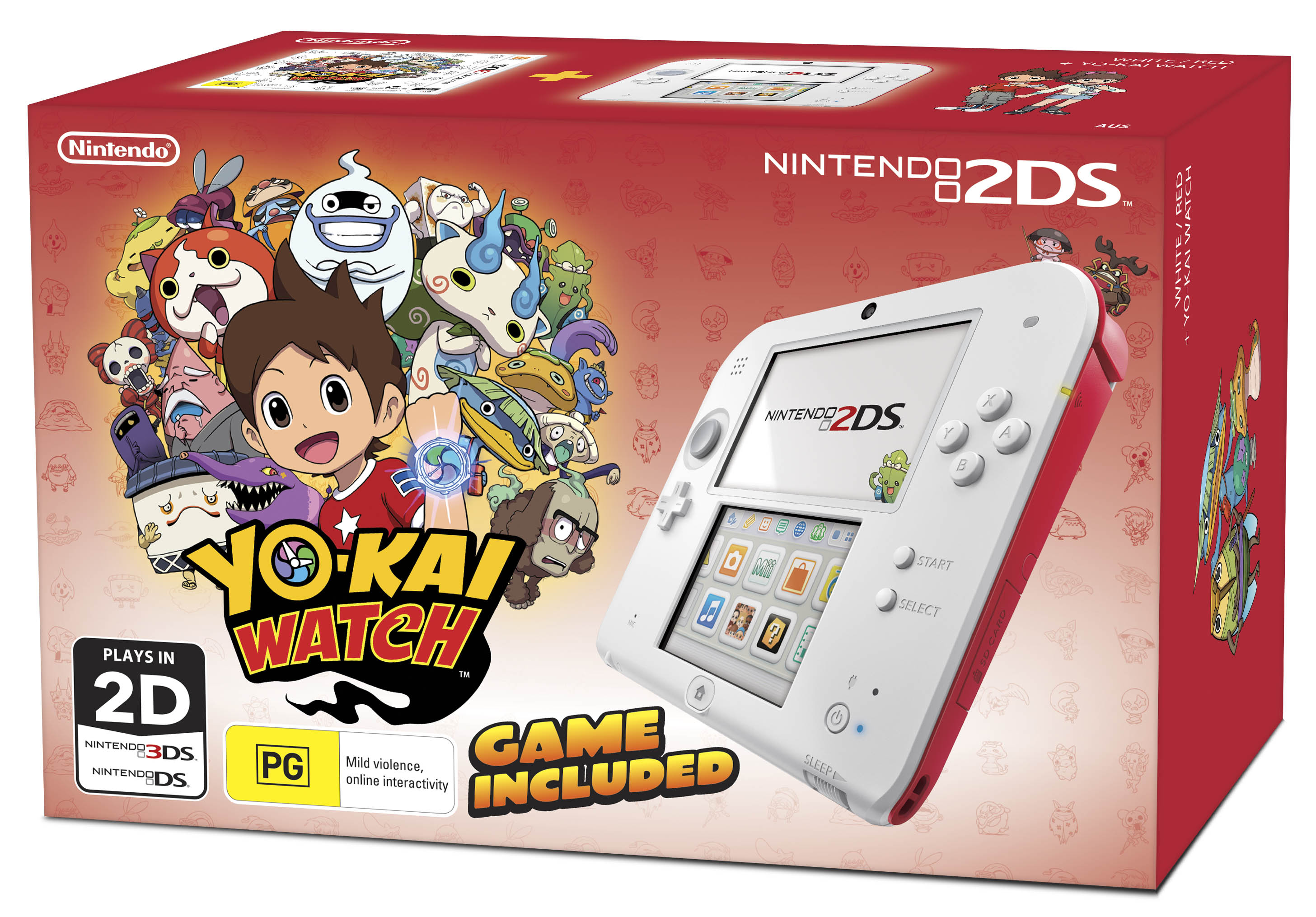 Nintendo Australia offering Yo-Kai 2DS, Splatoon + Mario Kart 8 